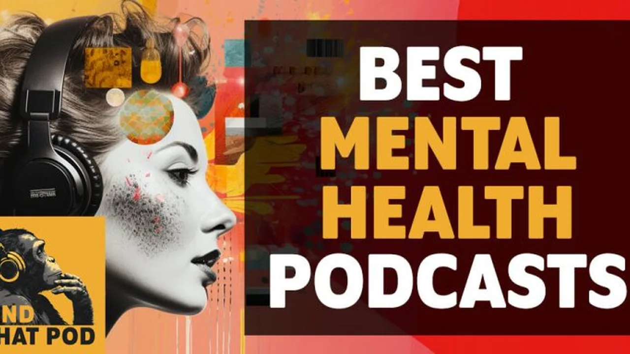 Close up on a plate of mashed potatoes, topped with baked pork chops with cream of mushroom soup, and a side of green beans.